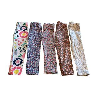 2T Carter’s Floral Leggings Bundle